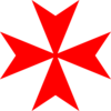 Abbildung eines roten Malteser-Kreuzes