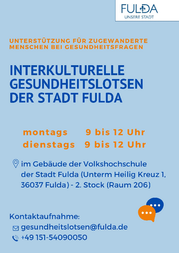 Plakat Gesundheitslotsen Stadt Fulda