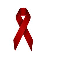 Logo der deutschen AIDS-Stiftung: Rotes Band, das in eine Schleife gelegt ist.