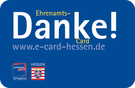 Abbildung der blauen Ehrenamts-Card